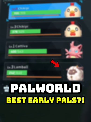 The 5 Best Beginner Pals in Palworld #palworld #gaming #gamingtips