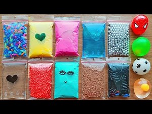 Making Crunchy Slime With Bags and Water Squishes Satisfying & Relaxing