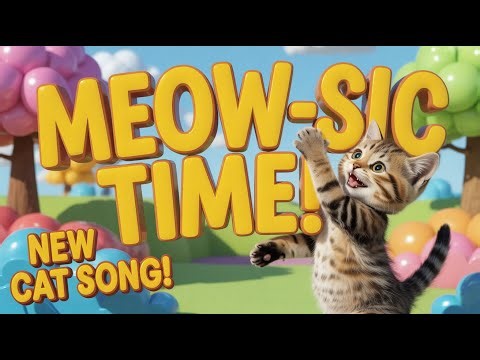 Funny Cat Song for Children | Learn Colors and Sounds with Singing Kittens