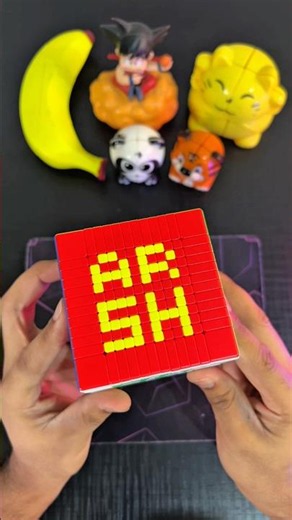 Writing "ARSH" on a Giant 12x12 Rubik's Cube! ✍️🧩