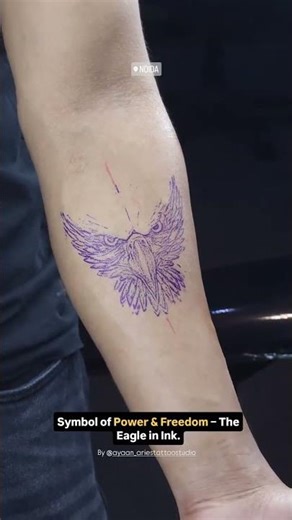 This Eagle Tattoo Looks Insane | Best Tattoo Studio in Noida