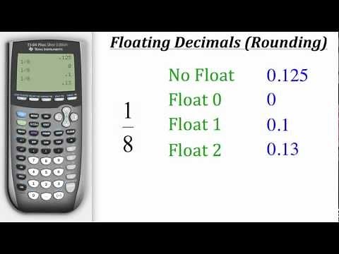 TI Calculator Tutorial: Floating Decimals (Rounding)