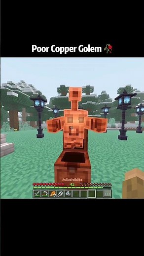 Minecraft copper golem is cooked