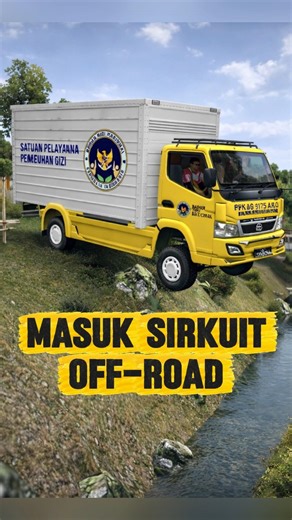 Supir truk Canter box MBG masuk sirkuit #bussid