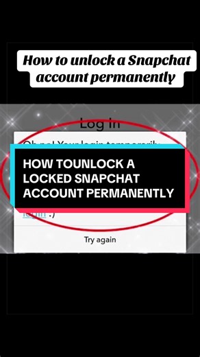 How to unlock a locked Snapchat account permanently #snapchat #accountrecovery #accountgotbanned #howtounlock #fyp