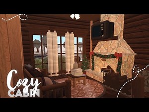 Bloxburg | Cozy Winter Cabin | House Build
