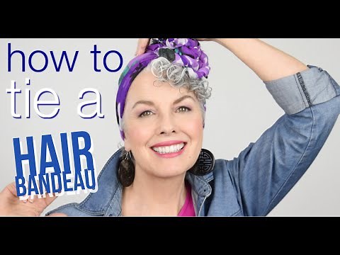 How To Tie a Glam Hair Bandeau - A lifesaver for growing out hair!