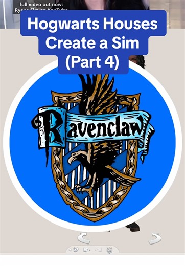 Making Sims inspired by Hogwarts Houses in The Sims 4 #thesims4 #createasim #hogwartshouses #ravenclaw