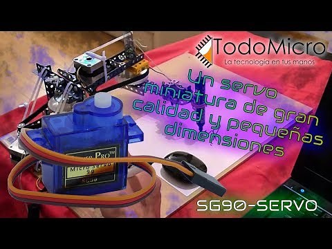Características del micro servo sg90 y testo con arduino