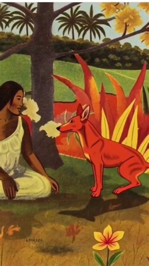 The red dog (by Paul Gauguin)
