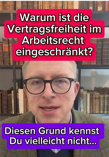 Warum gibt es im Arbeitsrecht keine Vertragsfreiheit? #arbeitsrecht #arbeitsvertrag #rechtsanwalt #vertragsfreiheit #privatautonomie
