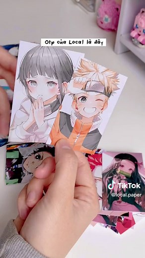 Hướng dẫn làm card glossy anime đẹp