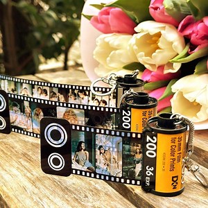 Photo Strip Keychain – Retro Film Design – Custom Gift With Pictures – 8–10 Image Memory Keyring – Travel or Couple Gift - Etsy