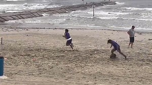 116K views · 365 reactions | When you live by the beach, you train by the beach. #Galveston | Dave Campbell's Texas Football | Facebook