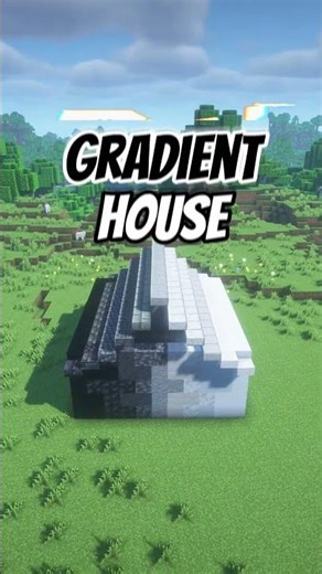 Minecraft Gradient House ⚫⚪ | Awful Builds #11