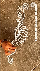 Easy Beginner's Border Rangoli#Cute Border Muggulu