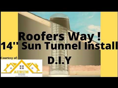 How-To Install 14" Velux Sun Tunnel, Step by Step!