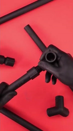 Make a coffee table with PVC pipes