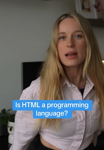 Is HTML considered a programming language? While for most people who work in tech its obvious it is not, it still seems to spark some debate! #tech #technology #coding #stem