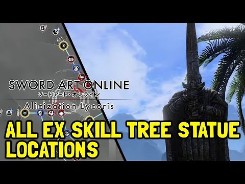 Sword Art Online Alicization Lycoris All Extra Skill Tree Statue Locations (EX Skills)