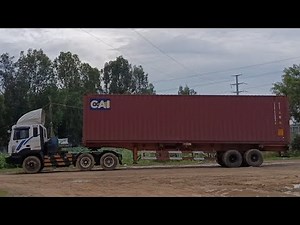 Kontainer Trailer Truck LONG VEHICLE TRUCK TURN AROUND || JCB MONSTER TRUCK RCRCRC || PUM SEYHA
