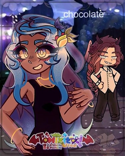 Chocolate de canela 💙 / Half original (ib:bythelily on tt) / #gacha #trend #gachameme #gachatrend