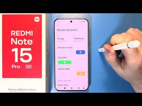Redmi Note 15 Pro 5G: How To Turn On/Off SIM Cards