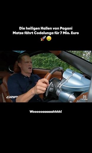 7-Mio-Euro teuer: Matze im 840PS-starken Pagani Codalunga 😳🤑 | GRIP #shorts #new #696