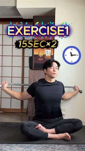 Four efficient full-body stretch exercises using a resistance band.