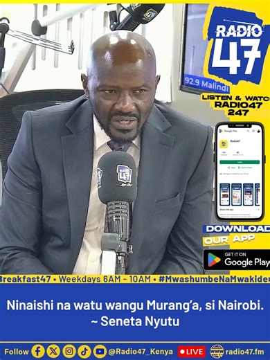 Kiongozi wako alipotelea Nairobi, ama mnaishi wote kaunti yenu? #MwashumbeNaMwakideu #HapaNdipo