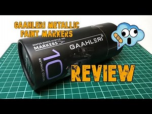 Reviewing the new Gaahleri metallic paint markers.