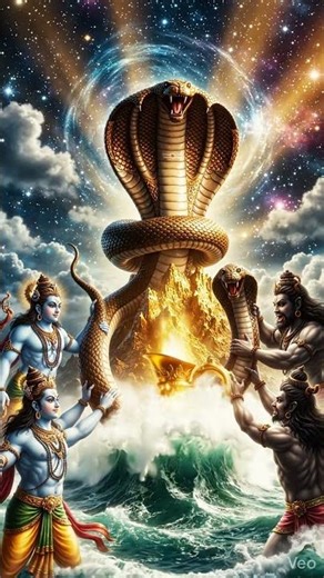 The Secret Behind Samudra Manthan 🔥. #spirituality #sanatandharma #samudramanthan