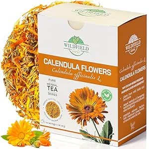 50 Bags Calendula Tea Dried Calendula Flowers Herb Herbal Tea - 50 Count 2g Bags Flower Herb Kalendula