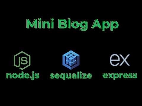 بناء Mini Blog App من الصفر | Node.js, Express, MySQL & Sequelize (الجزء 1)