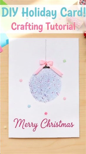 DIY Christmas Ornament Card🌟💝#shorts #diy #christmas