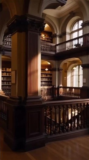 Cozy Rustic Library Vibes 🤎📖 Endless Bookshelves