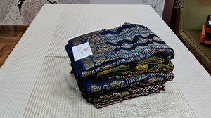 Dola silk saree with Ajrak Block Print all over & Zari Border COST : 8500 INR NO EXCHANGE / NO REFUND FOR BUDGET FRIENDLY COLLECTION..... Saree No 1 https://rzp.io/l/Ov4c6k54t Saree No 2 https://rzp.io/l/HyaSAY1nTI Saree No 3 https://rzp.io/l/o8gQmvE3 Saree No 4 https://rzp.io/l/UK8DokSH Saree No 5 https://rzp.io/l/6NAwtHEC | Vasthram Silk