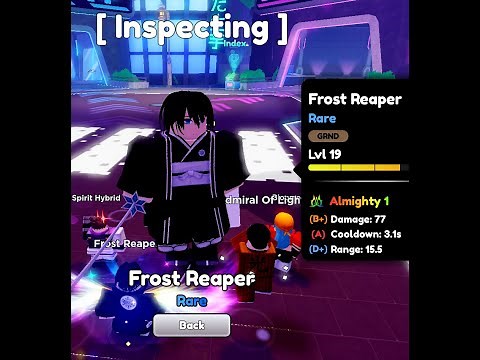 Anime Defenders - ALLMIGHTY Frost Reaper Showcase!!