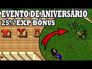 Tibia - Pinãtas, 22.5% bonus exp and more! Anniversary Event is here!