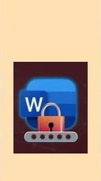 Protect your important Microsoft Word documents with a password in just a few seconds! 🔒#secure