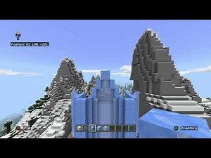 Building Elsa's Ice Palace #9 - Minecraft Frozen Elsa's Ice Castle Tutorial - Ice Castle Forms