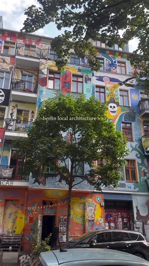 Germany 🇩🇪 Deutschland Travel | Hotels | Food on Instagram: "@katrinfantaeva walks us through one of Berlin’s most colorful façades! 🏠🎨✨ Berlin’s local architecture is never boring, especially in Friedrichshain. This district wears its rebellion proudly, with buildings turned into canvases and balconies full of personality. Every corner feels like a story waiting to be noticed. Save this for your next city stroll & tag someone who needs to see this!👇😍 📍Friedrichshain, Berlin, Germany 🇩🇪