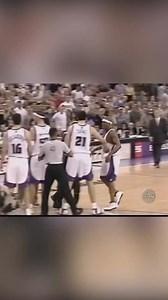 Kevin Garnett got checked by Anthony Peeler. 😳 #Timberwolves #Kings #NBAPlayoffs #NBA | Timeless Hoops