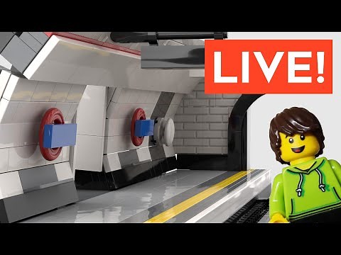 Building a LEGO London Tube Station LIVE - Larry's Lego