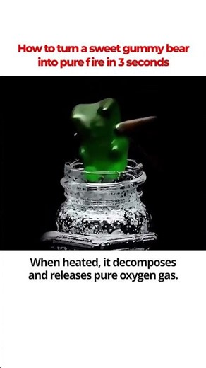 How to turn a sweet gummy bear into pure fire in 3 seconds