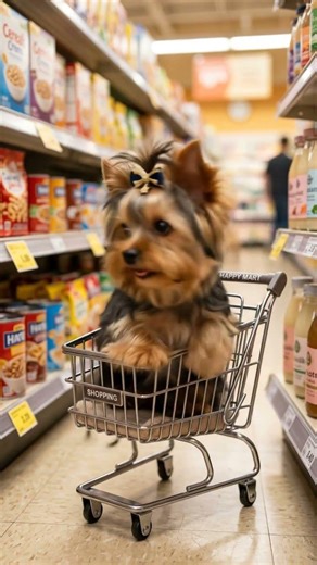 Shopping with my tiny best friend 🐾