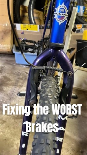 These V brakes haven't been adjusted in 25 years- until now
