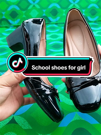 Stylish Black Leather School Shoes for Girls