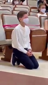 LOOK how God moved this boy during his first holy communion. 🤍 | Ignited to Inspire