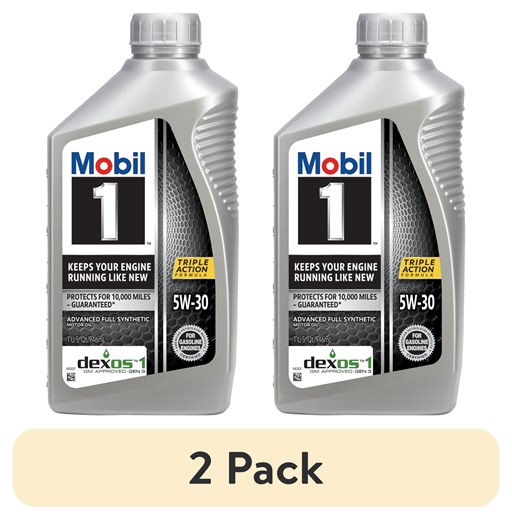 (2 pack) Mobil 1 Advanced Full Synthetic Motor Oil 5W-30, 1 Quart